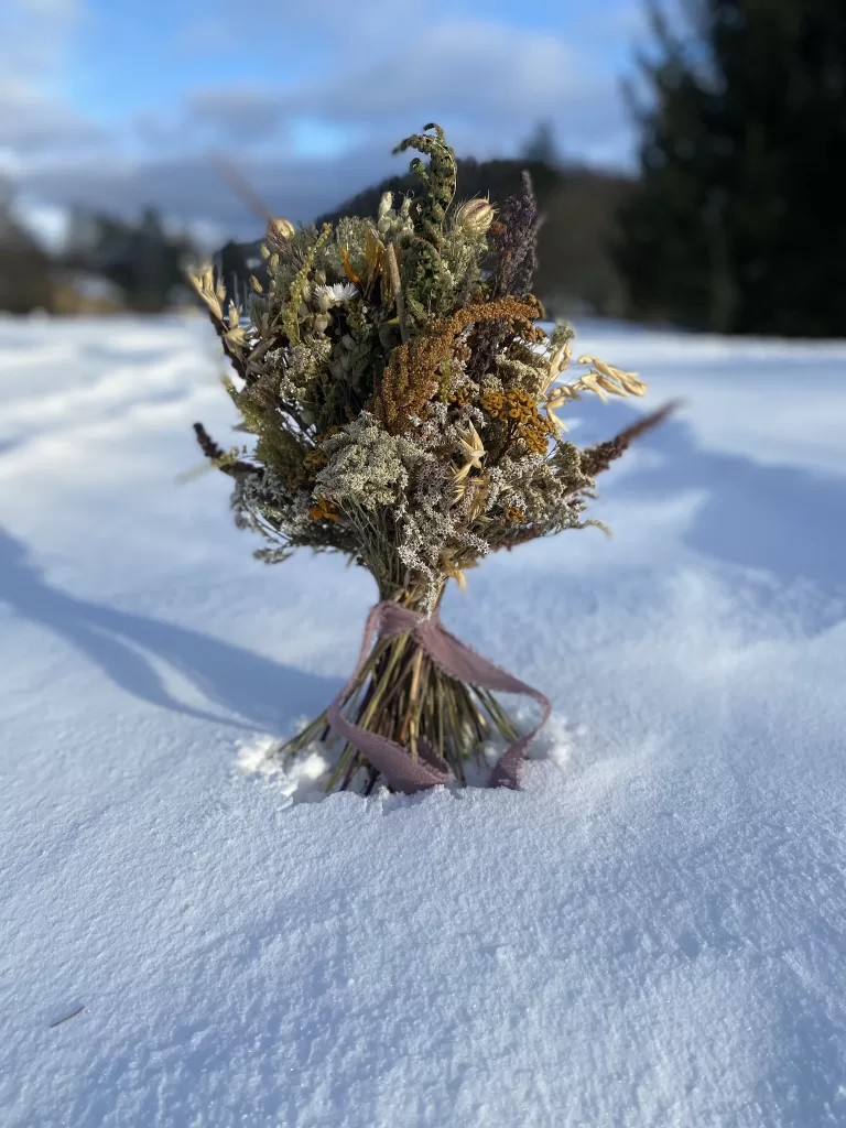 Zimní lokální kytice